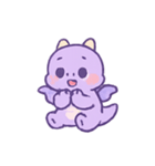 ラベンダードラコ 甘いイタズラ（個別スタンプ：12）