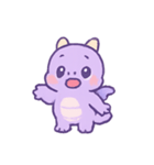 ラベンダードラコ 甘いイタズラ（個別スタンプ：13）