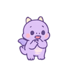 ラベンダードラコ 甘いイタズラ（個別スタンプ：14）