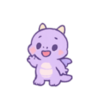 ラベンダードラコ 甘いイタズラ（個別スタンプ：15）