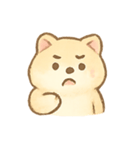 ふわふわ柴犬の気分パレード（個別スタンプ：4）