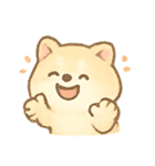 ふわふわ柴犬の気分パレード（個別スタンプ：14）
