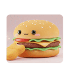 ふわふわハンバーガースタンプ（個別スタンプ：1）