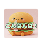 ふわふわハンバーガースタンプ（個別スタンプ：5）