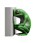 3Dリアルな変なカエル！ゲロゲロ～（個別スタンプ：6）