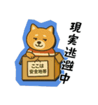 ラグビー大好き柴犬コタロウのスタンプ3（個別スタンプ：4）