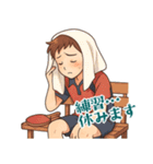 卓球 男子 部活 スポーツ (小)（個別スタンプ：4）