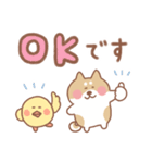 柴犬の毎日使えるでか文字敬語（個別スタンプ：2）