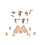 柴犬の毎日使えるでか文字敬語（個別スタンプ：14）