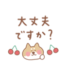 柴犬の毎日使えるでか文字敬語（個別スタンプ：21）