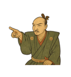 織田 信長 戦国 時代 古典 武士 刀（個別スタンプ：5）