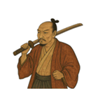 織田 信長 戦国 時代 古典 武士 刀（個別スタンプ：14）