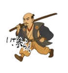 織田 信長 戦国 時代 古典 武士 刀 (小)（個別スタンプ：22）