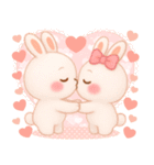 3D風❤️らぶうさ❤️毎日ふんわりらぶ❤️（個別スタンプ：26）