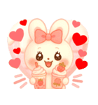 3D風❤️らぶうさ❤️毎日ふんわりらぶ❤️（個別スタンプ：30）