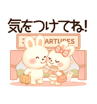 3D風❤️らぶうさ❤️毎日ふんわりらぶ❤️（個別スタンプ：34）