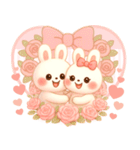 3D風❤️らぶうさ❤️毎日ふんわりらぶ❤️（個別スタンプ：36）