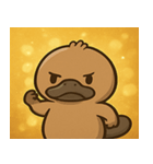 キラキラくちばしのカモノハシ@SFW（個別スタンプ：2）