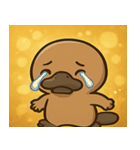 キラキラくちばしのカモノハシ@SFW（個別スタンプ：4）