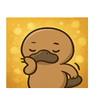キラキラくちばしのカモノハシ@SFW（個別スタンプ：7）