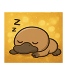 キラキラくちばしのカモノハシ@SFW（個別スタンプ：9）