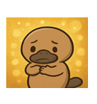 キラキラくちばしのカモノハシ@SFW（個別スタンプ：11）