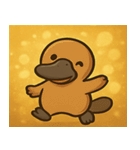 キラキラくちばしのカモノハシ@SFW（個別スタンプ：14）