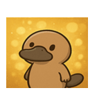 キラキラくちばしのカモノハシ@SFW（個別スタンプ：15）