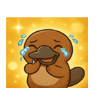 キラキラくちばしのカモノハシ@SFW（個別スタンプ：17）