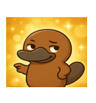 キラキラくちばしのカモノハシ@SFW（個別スタンプ：18）