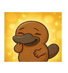 キラキラくちばしのカモノハシ@SFW（個別スタンプ：20）