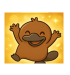 キラキラくちばしのカモノハシ@SFW（個別スタンプ：21）