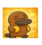 キラキラくちばしのカモノハシ@SFW（個別スタンプ：23）