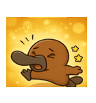 キラキラくちばしのカモノハシ@SFW（個別スタンプ：24）