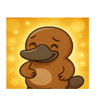 キラキラくちばしのカモノハシ@SFW（個別スタンプ：25）