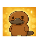 キラキラくちばしのカモノハシ@SFW（個別スタンプ：26）