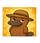 キラキラくちばしのカモノハシ@SFW（個別スタンプ：27）
