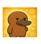 キラキラくちばしのカモノハシ@SFW（個別スタンプ：30）