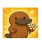 キラキラくちばしのカモノハシ@SFW（個別スタンプ：31）