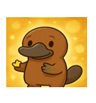 キラキラくちばしのカモノハシ@SFW（個別スタンプ：32）