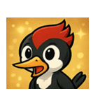 キラキラくちばしのキツツキ@SFW（個別スタンプ：3）