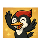 キラキラくちばしのキツツキ@SFW（個別スタンプ：5）