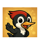キラキラくちばしのキツツキ@SFW（個別スタンプ：6）