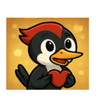 キラキラくちばしのキツツキ@SFW（個別スタンプ：14）