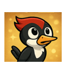 キラキラくちばしのキツツキ@SFW（個別スタンプ：15）