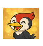 キラキラくちばしのキツツキ@SFW（個別スタンプ：18）