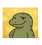 キラキラきばのコモドドラゴン@SFW（個別スタンプ：1）