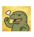 キラキラきばのコモドドラゴン@SFW（個別スタンプ：2）