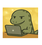 キラキラきばのコモドドラゴン@SFW（個別スタンプ：10）