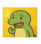 キラキラきばのコモドドラゴン@SFW（個別スタンプ：28）